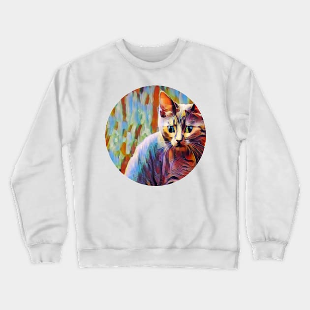 Family-Friendly floppy cat Crewneck Sweatshirt by GoranDesign